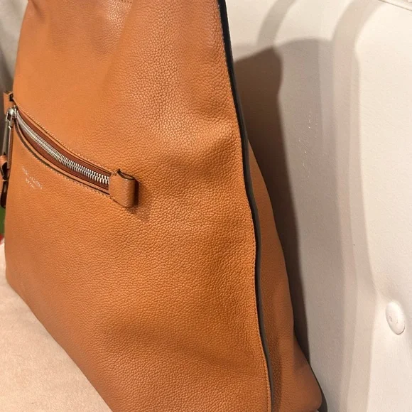 Marc Jacobs Cognac Pebbled Leather Shoulder Bag NWOT - Picture 4 of 16